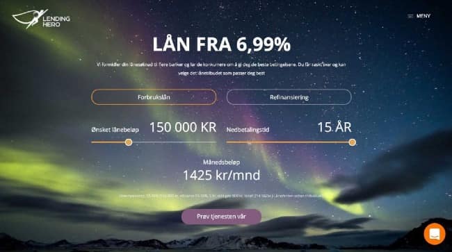 Lendinghero - Lån opp til 500 000 kr