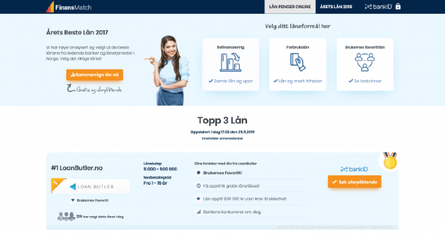 FinansMatch - Lån opp til 500 000 kr