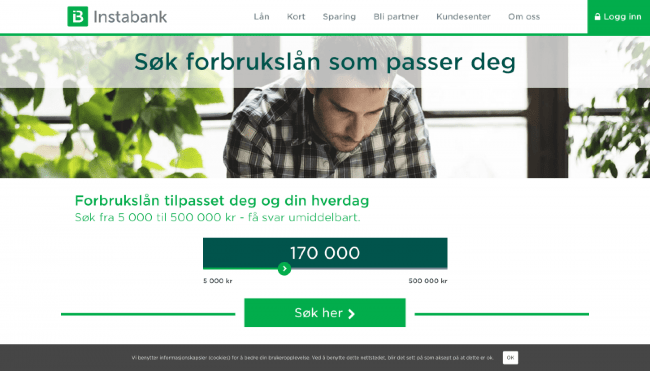 Instabank - Lån opp til 500 000 kr