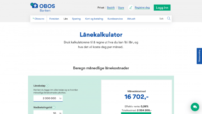 OBOS-banken erfaring og diskusjon 