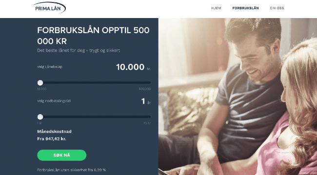 Prima Lån - Lån opp til 500 000 kr