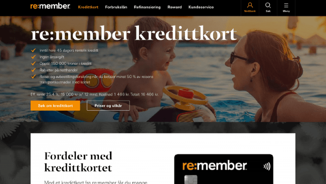 re:member kredittkort