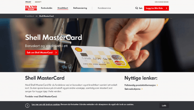 Shell Mastercard erfaring og diskusjon 