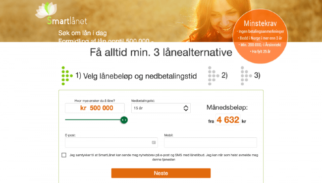 Smartlånet - Lån opp til 500 000 kr