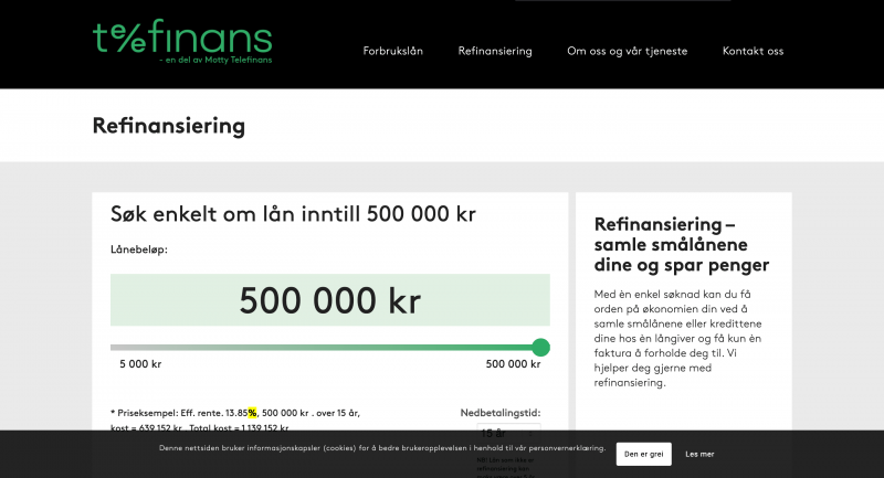 Telefinans refinansiering