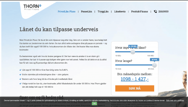Thorn - Lån opp til 150 000 kr