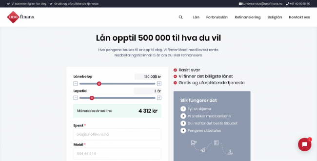 Uno Finans erfaring og diskusjon